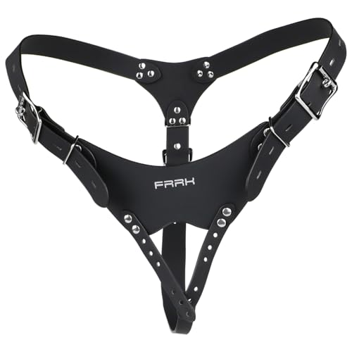 Guspiun Neuer Peniskäfig Fester Hilfsriemen, Sissy Chastity Anti-Fall Panties zur Verwendung, SM Keuschheitsgürtel Sex Spielzeug für Herren Cock Cage Zubehör