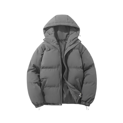 Winterjacke Damen mit Kapuze Warm Steppjacke Winter Outdoor Kapuzejacke Baumwolle Puffer Jacke Loose Daunenjacke Frauen Wattierte Jacke Übergangsjacke