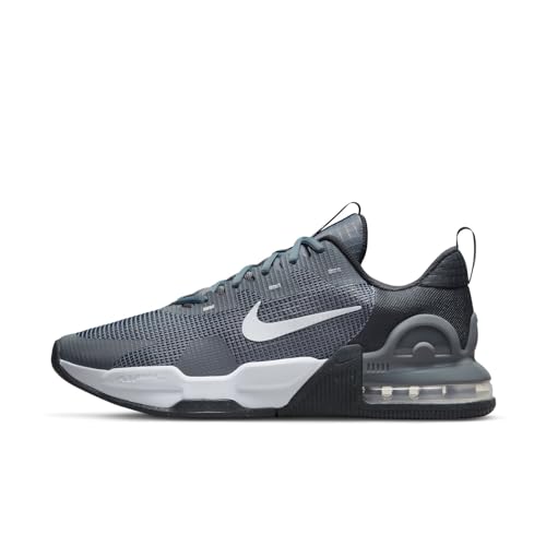 Nike Herren M AIR MAX Alpha Trainer 5 Sneaker, Smoke Grey/White-DK Smoke Grey-Dark Grey, 44.5 EU