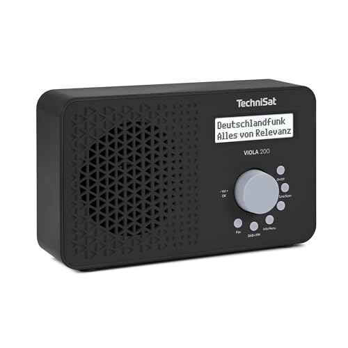 TechniSat VIOLA 200 Tragbares DAB+/UKW-Digitalradio, Schwarz