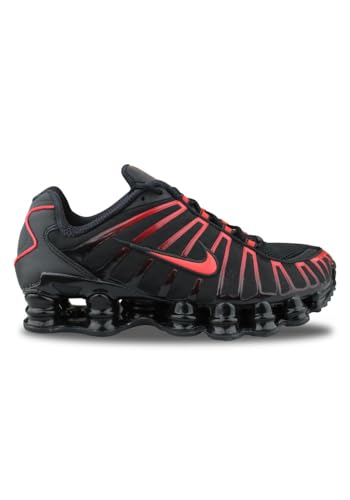 Nike Shox TL Herrenschuhe (Black/Black/Light Crimson), Schwarz/Schwarz/Hellkarminrot, 13