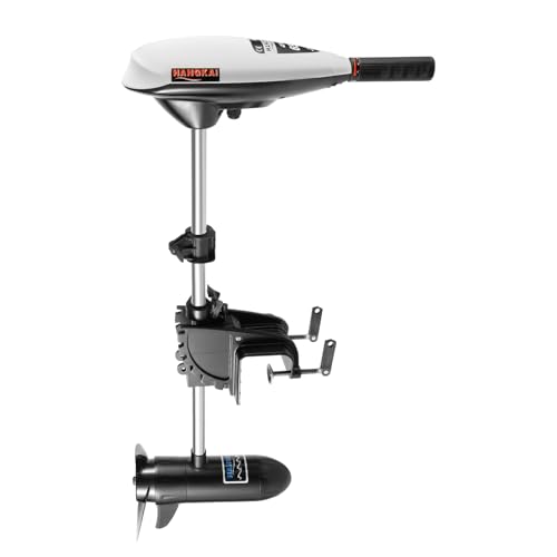 65LBS Elektrisch Außenborder, 660W Elektromotor Aussenbordmotor Bootsmotor mit 5 Vorwärtsgänge+2 Rückwärtsgänge, Langwellen Außenborder Elektromotor Schlauchboot für Kajak/Boote