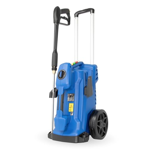 HYUNDAI Hochdruckreiniger HPW3100IE, max. 190 bar - 660 l/h, 3100 W, Induktionsmotor, verdreh-sicherer 10m Schlauch, 4 Düsenaufsätze, rotierende Turbodüse
