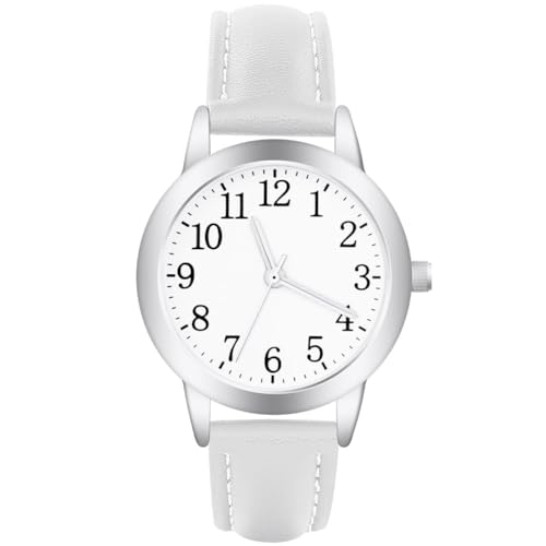 Vicloon Damenuhr, Damen Analog Quarz Uhr mit Leder Armband
