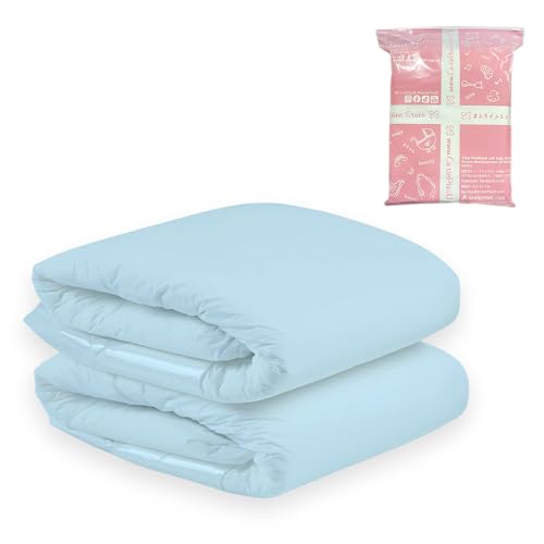 CutiePlusU Windeln für Erwachsene, trockene Oberfläche, maximale Saugfähigkeit über Nacht, Einweg-Inkontinenzwindel – Blau, 2 Stück (Mittel 28