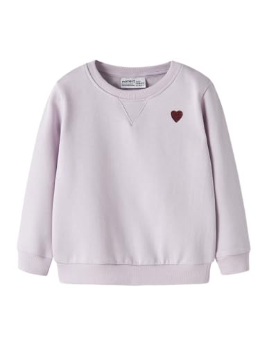 Name IT Mädchen Nmfvima Ls Sweat Bru Noos, Winsome Orchid, 110