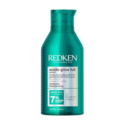 Redken Verdichtendes Shampoo, Ausgewogener pH-Wert und leichte Formel, Spendet Feuchtigkeit, Kräftigt und Verleiht Volumen, Für feines oder plattes Haar, Acidic Grow Full System, 300 ml