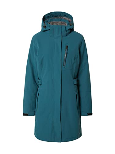 Killtec Damen Parka Funktionsparka mit abzippbarer Kapuze KOW 165 WMN PRK wasserdicht, Winddicht, atmungsaktiv 00834-petrol 44