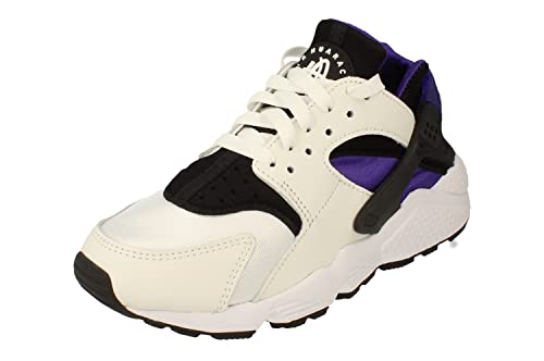 Nike Damen Air Huarache Sneaker, White/Black/Purpl, 36.5