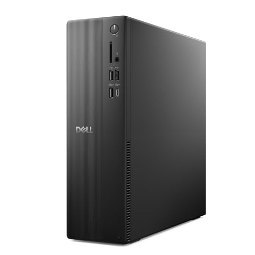 Dell Slim Desktop ECS1250 - Intel Core i3-14100 Processor, 8GB DDR5 RAM, 512GB SSD, Intel UHD 730 Graphics, Windows 11 Home - Black