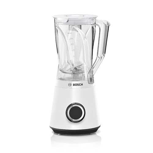 Bosch Standmixer Smoothie Maker, 1200 W, 1,5l Kunststoff-Mixbehälter (Tritan), weiß, spülmaschinenfeste Teile, 30.000 U/min, Made in Europe, VitaPower Serie 4 MMB6141W