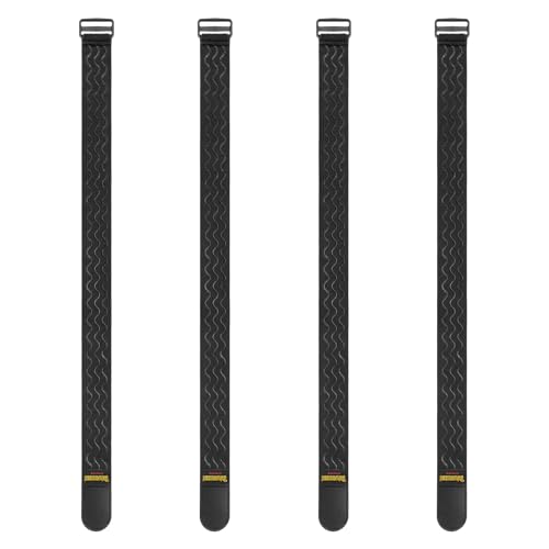 Trilancer Elastische Gurte mit Anti-Rutsch-Streifen 81x5 cm (4er Pack)
