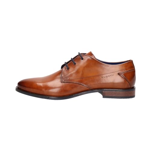 bugatti Herren Businessschuhe, Männer Business Schnürer,Office,büro,Freizeit,Schnuerschuhe,Schnuerer,straßenschuhe,Cognac (6300),43 EU / 8.5 UK
