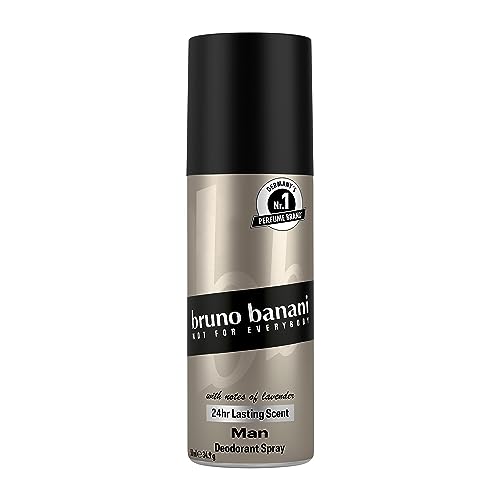 bruno banani Man Deo-Bodyspray, Körperspray mit zeitlos-frischem, orientalischen Herrenduft, 24h lang anhaltend, 50 ml
