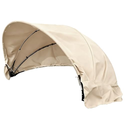 DSWCKNVK Sonneninsel Ersatzdach Wasserdicht,Sonneninsel Dachbezug Anti-UV,Dauerhaft Liegeinsel Ersatzdach Reißfest,Liegeinsel Dachbezug Staubdicht Polyestertuch (Beige, 167.64cm)