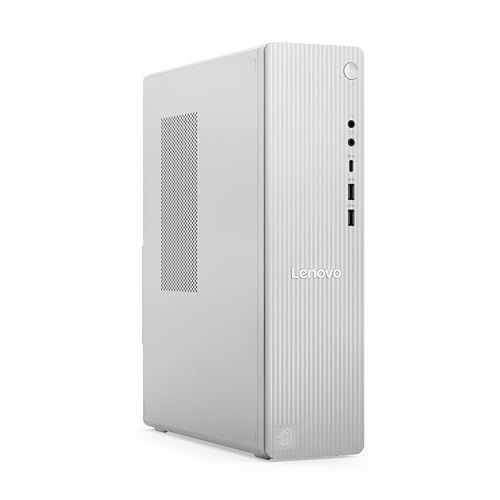 Lenovo IdeaCentre Tower PC | AMD Ryzen 5 220 | 16GB RAM | 512GB SSD |AMD Radeon 740M Grafik | 8.2L | Windows 11 | Cloud Grau | Inkl. vertikaler Ständer | 3 Monate Premium Care