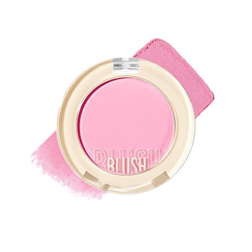 Blush Rosa, Mattes Leichtes & Atmungsaktives Rouge, Wasserfest & Schweißbeständig Make Up Blush für Augen, Wangen & Lippen, Natürliches Aussehen, Für Verschiedene Hauttypen Geeignet