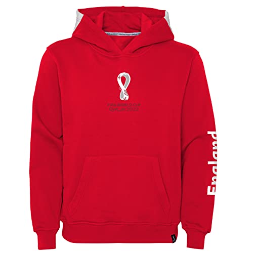 FIFA Mädchen Official World Cup 2022 Girls Hoodie, Womens, England, Team Colours, Large Kapuzenpullover, Red