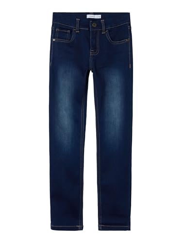 NAME IT Jungen Nkmtheo Xslim Swe Jeans 3113-th Noos Hose, Dark Blue Denim, 122 EU