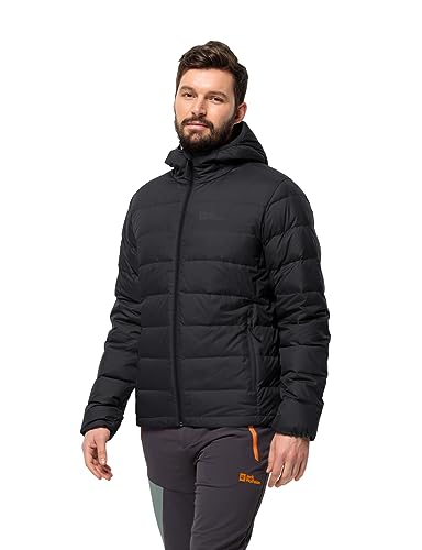 Jack Wolfskin Herren Ather Down Hoody M Rds Daunenjacke, Schwarz, L EU