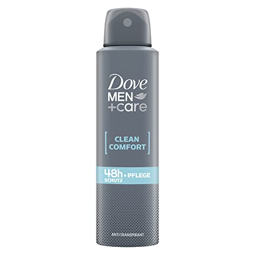 Dove Men+Care Anti-Transpirant Deo Spray Clean Comfort schützt 48 Stunden vor Körpergeruch und Schweiß 150 ml 1 Stück