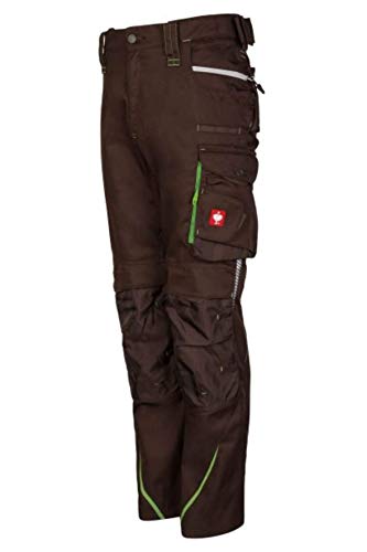 Engelbert Strauss e.s.Motion 2020 spodnie robocze, kolor: kasztanowy/morska zieleń, rozmiar: 50
