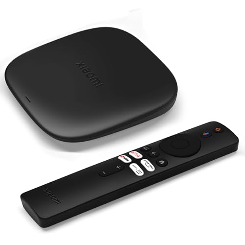 Xiaomi TV Box S (3rd Gen) - 4K UHD, Dolby Vision, 32GB, WiFi 6, Dolby Atmos und DTS:X, Bluetooth 5.2, kabellose 360°Bluetooth-Konnektivität, kompatibel mit Google Voice Assistant