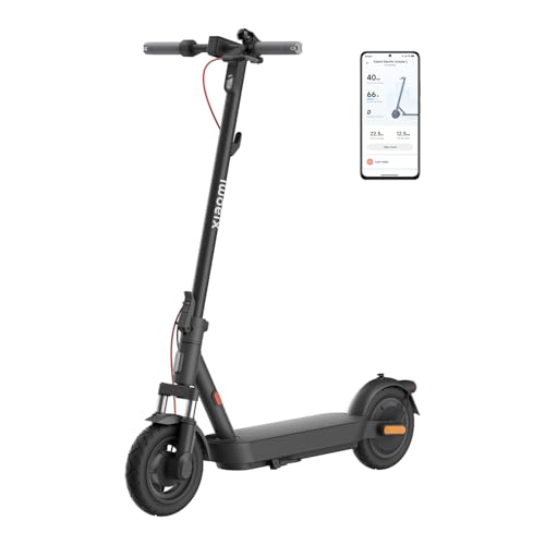 Xiaomi 5 E-Scooter mit Straßenzulassung (max. 20km/h, bis zu 60km Reichweite & 18% Steigung, Federung vorne, 10