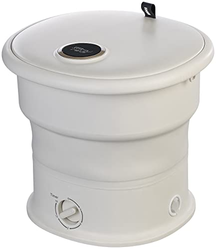 Sichler Haushaltsgeräte Mini Waschmaschine: Faltbare Mini-Reisewaschmaschine, bis 1,5 kg, Pulsator, Timer, 50 Watt (Camping Waschmaschine faltbar, Faltbare, Reisewaschmaschinen)