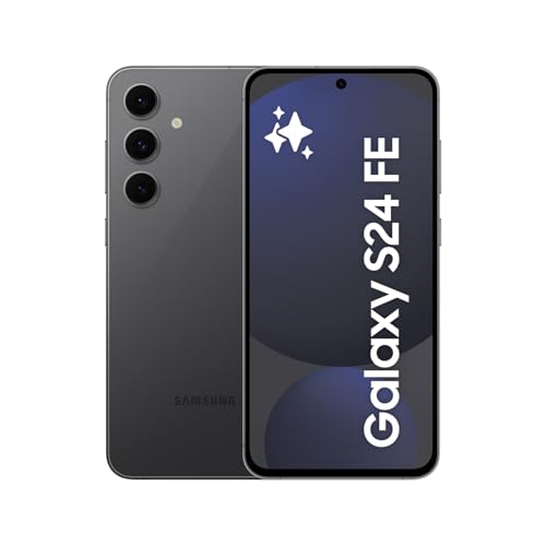 Samsung Galaxy S24 FE AI Smartphone ohne Vertrag, AI Handy mit Android, 8 GB RAM, 128 GB Speicher, 50-MP-Kamera, Lange Akkulaufzeit, Graphite, 36 Monate Herstellergarantie [Exklusiv bei Amazon]