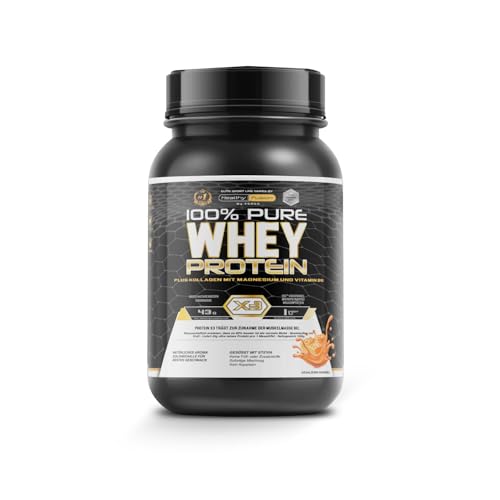 Healthy Fusion Whey Protein | 100% reines Whey Protein mit Kollagen, Magnesium & Vitamin B6 | 43 g Protein + 9,4 g BCAA pro Portion | Für Muskelaufbau, schnellere Regeneration & starke Gelenke | 1 kg