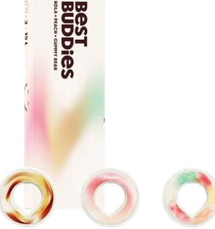 Pods Air Up Best Buddies Probierpaket - Cola, Pfirsich, Gummibär - Geschmack Aroma Duft Pod Set für Airup Flasche 15L Wasser Zucker-Kalorienfreier Geschmack nur durch Duft