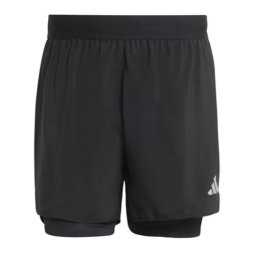 adidas Men's adi365 Running Essentials 2in1 Shorts, Black, L
