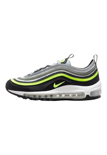 Nike Sportswear - Sneakers AIR MAX 97 (GS) aus Leder, Multicolor-Platin-schwarz-weiß (6Y)