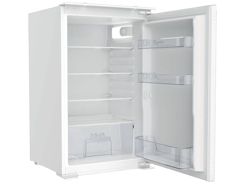 Gorenje RI409EP1 Einbau-Tischkühlschrank, 88cm Nische, Schlepptürscharnier, 129 L, CrispZone, LED Beleuchtung, Abtau-Vollautomatik, Türanschlag wechselbar, BxHxT: 54×88×54 cm,Weiß