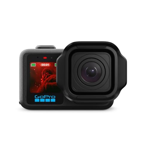 GoPro Mission 1 PRO – Kompakte Kino Action-Kamera mit 8K60-Video, 1-Zoll-Sensor, hervorragender Leistung bei schwachem Licht, 50-MP-Fotos, 960-fps-Zeitlupe und HyperSmooth-Stabilisierung