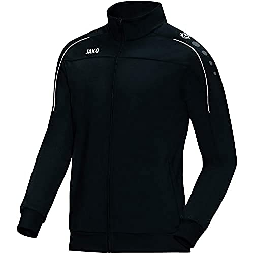 JAKO Herren Polyesterjacke Classico, Schwarz, M