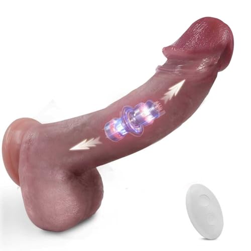 2026 Upgrade Dildo Vibrator Sex Spielzeug für die Frau & Männer, G Punkt Vibration für Frauen mit 5 Vibrations & 3 Stoßenmodi 4 in 1 elektrisch Dildos, Analdildo Katheter & Harnröhrensonden