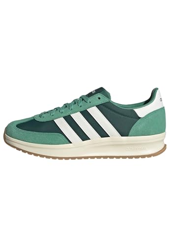 adidas Herren Run 70S 2.0 Shoes, Collegiate Green/Core White/Semi Court Green, 45 1/3 EU