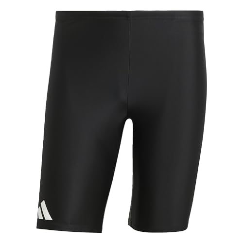 adidas Herren 3 Stripes Swim Jammers 8 INCH, Black/White, L