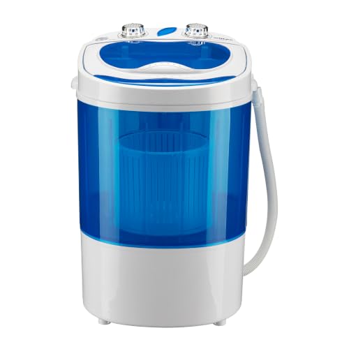 Wiltec Camping Waschmaschine bis 3,0 kg 150 W, Mini Waschmaschine 33 x 35 x 52,5 cm für waschen und schleudern, Reisewachmaschine mit Timer