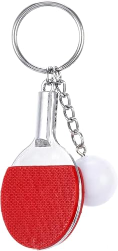 Xutao Ping Pong Schlüsselanhänger - Schläger Sport Metall Anhänger für Frauen Männer Auto Tasche Telefon Spiel Souvenir