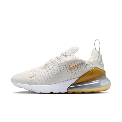 Nike Air Max 270 Schuh Für Damen, Light Bone/Metallic Gold-White, HJ3222-006, 37.5 EU (6.5 US)