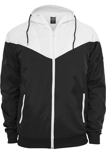 Urban Classics Herren Herren Arrow Windrunner Jacke, Blk/Wht, L