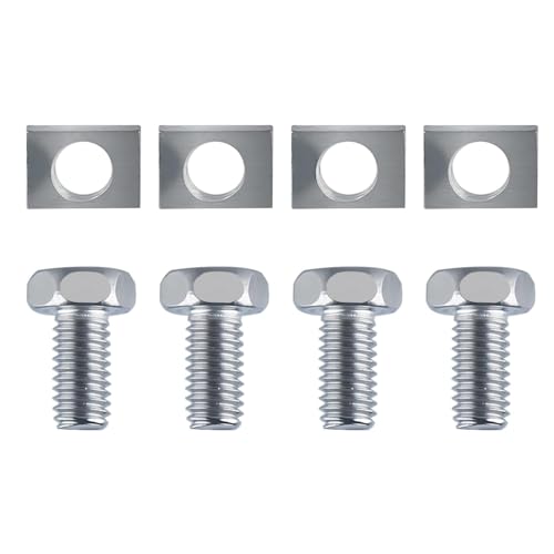 4 Schrauben Muttern für Batterie für Motorrad Roller, Ersatz Schrauben Klemmen für Rollerbatterie Batterie 6mm (Schrauben + Muttern)