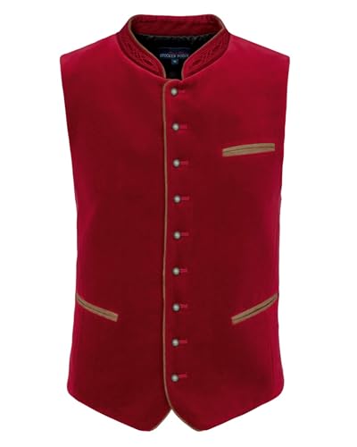 Stockerpoint Herren Trachtenweste Ricardo | Größen 44-64 | Traditionelle & hochwertige Weste mit verstellbarem Riegel I Perfekt für Trachten & Festlichkeiten