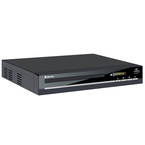 Denver DVH-7787MK3 DVD Player – Region-Free mit HDMI, Scart & USB-Verbindung – 1080p Upscaling, Dolby Digital Sound & Fernbedienung