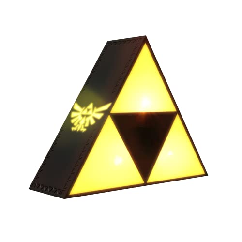 The Legend of Zelda Triforce Nachtlicht - Offiziell lizenziertes Nintendo Dekorations-Moodlicht für Büro oder Schlafzimmer, Geschenk für Zelda-Gamer, Batteriebetrieben