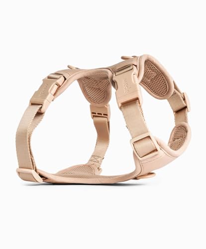 apaw® Hundegeschirr – Verstellbares Anti-Zug Brustgeschirr für kleine & große Hunde (XS–L) – weich gepolstert, atmungsaktiv & sicher (Cream, S)