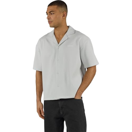 Pegador Troy Plissee Summer Hemd Fog Grey M